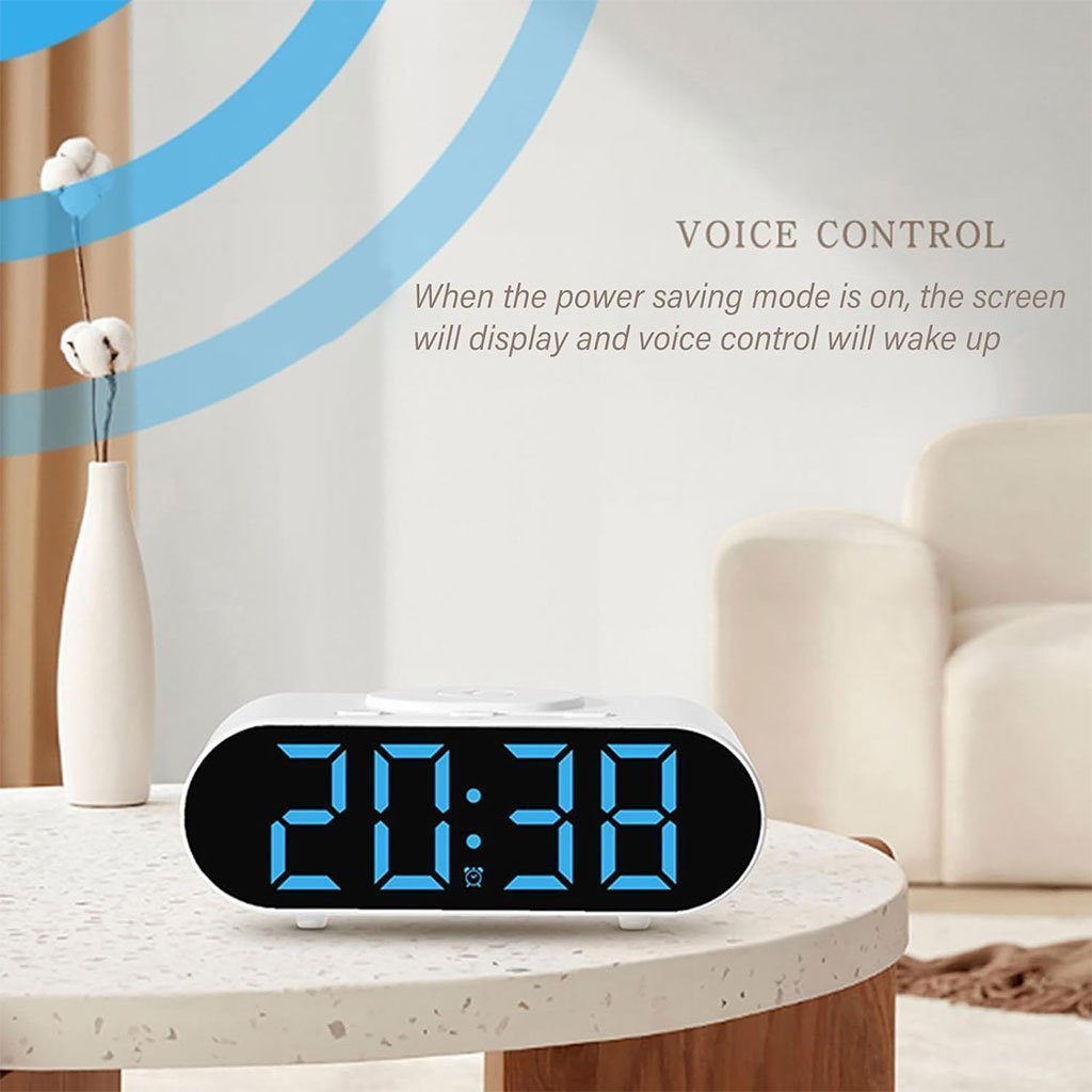Horloge numérique LED et Chargeur Sans Fil GH9000 – ساعة منبه وشاحن لاسلكي - الصورة 6