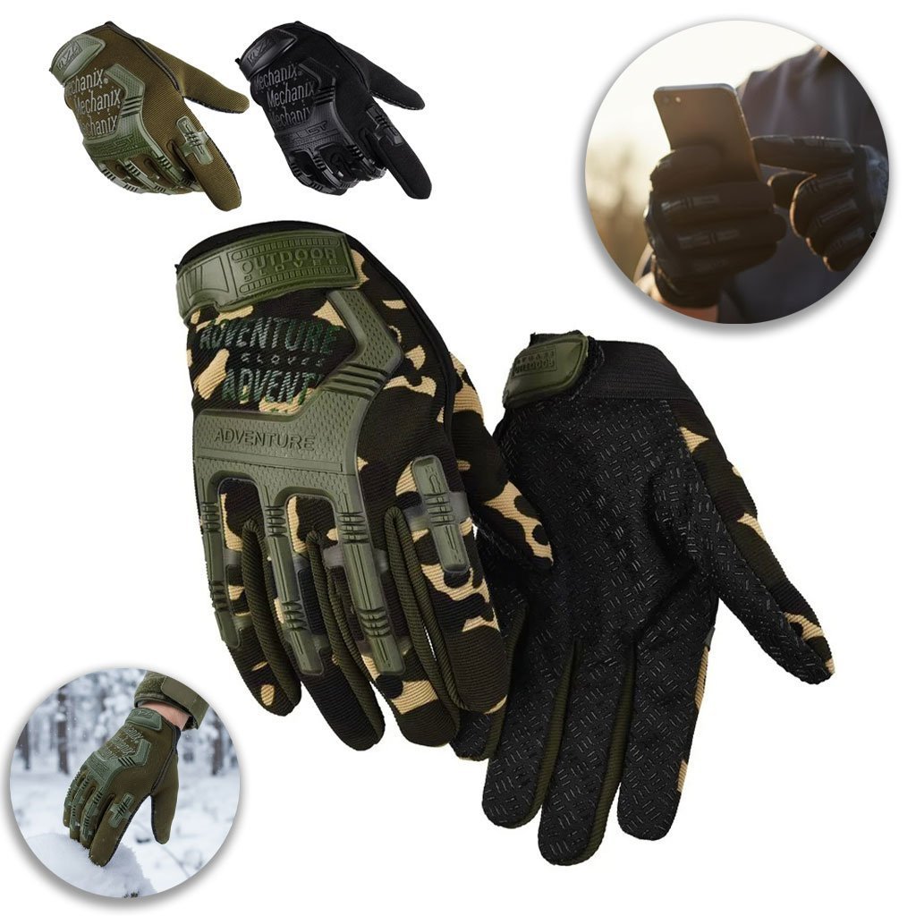 PACK Casque Moto avec Lunettes Amovibles + Gants Anti-dérapants avec conception d’amortissement - الصورة 5