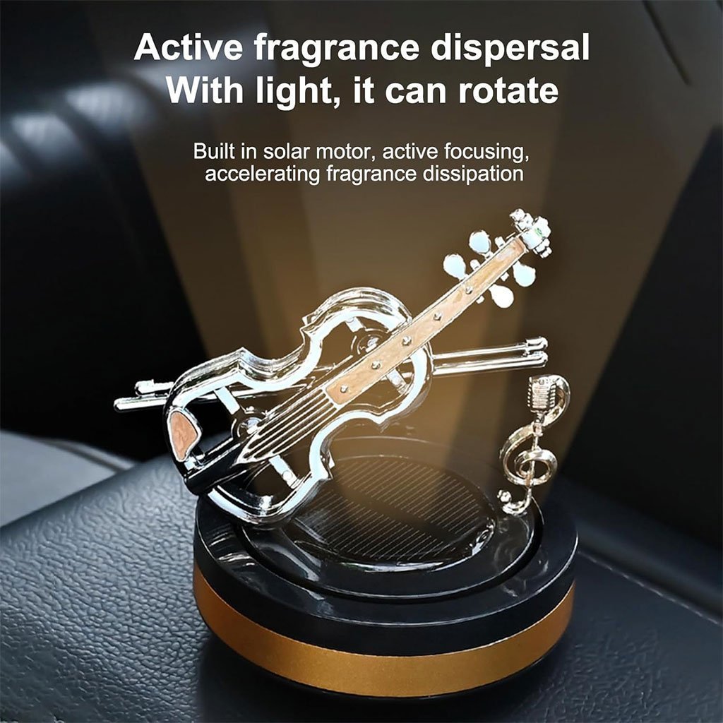 Diffuseur de parfum pour voiture aspect violon rotatif – موزع العطر في السيارة - الصورة 3