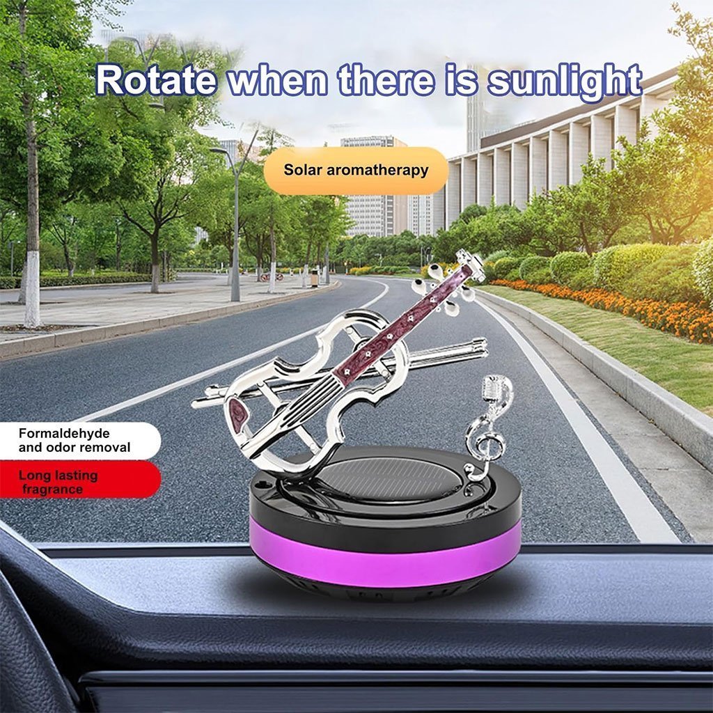 Diffuseur de parfum pour voiture aspect violon rotatif – موزع العطر في السيارة - الصورة 2