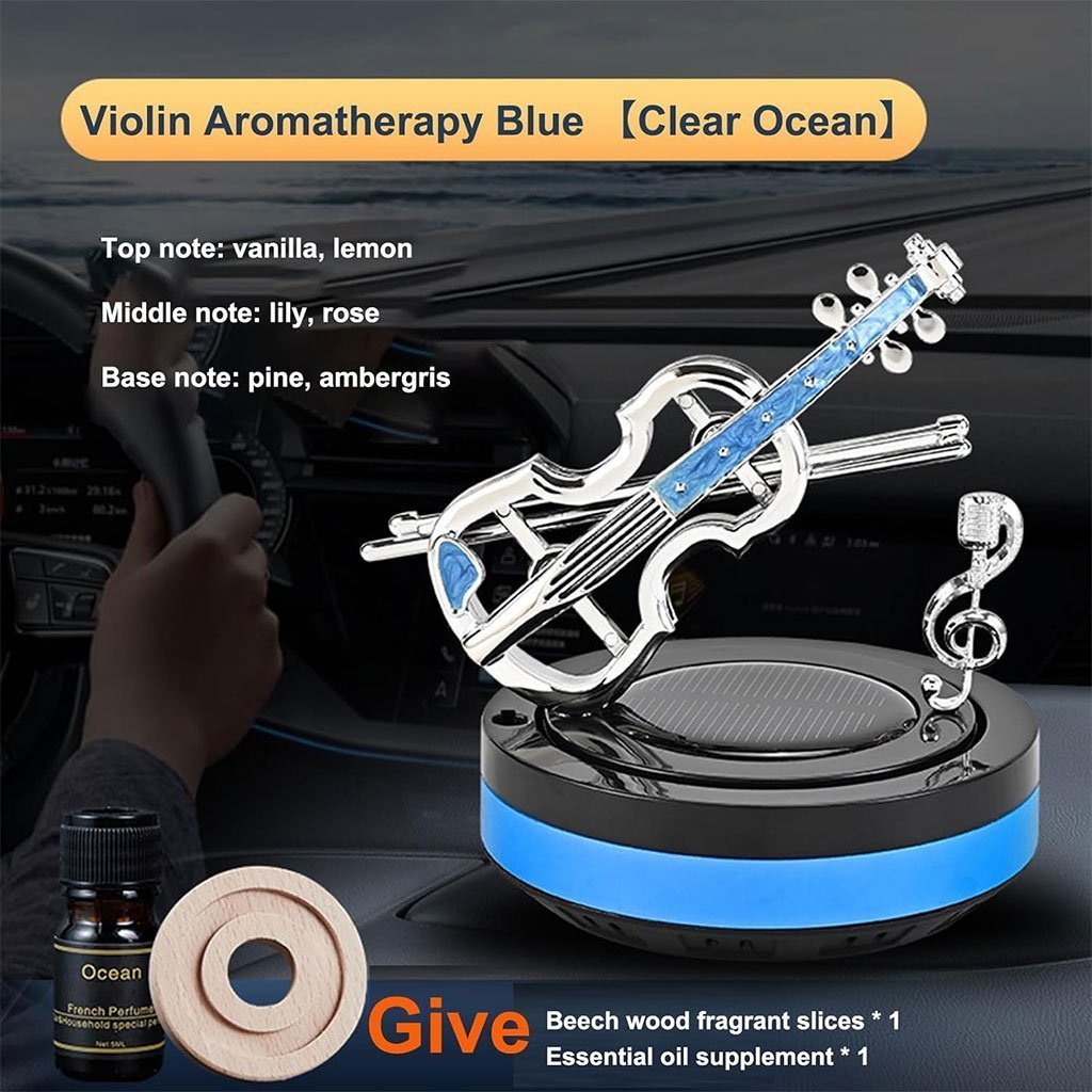 Diffuseur de parfum pour voiture aspect violon rotatif – موزع العطر في السيارة - الصورة 7