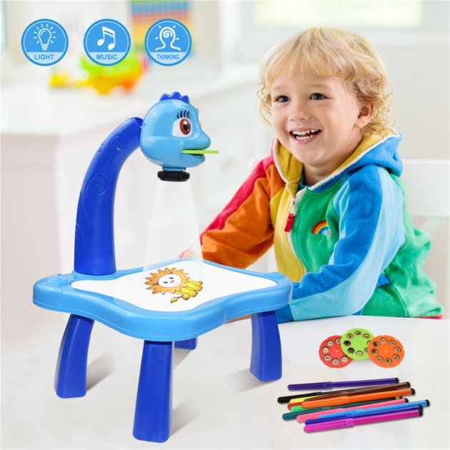 جهاز عرض مع طاولة رسم فنية