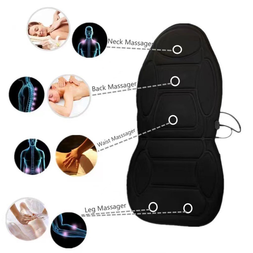 Siège De Massage Auto et Maison avec 5 Modes Vibrations et Coussin Memory Foam - الصورة 7