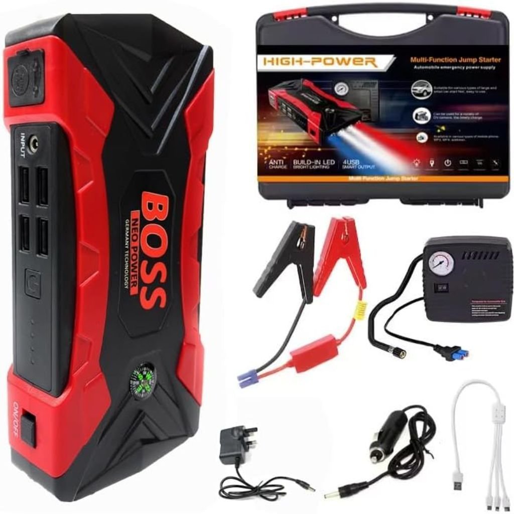 Démarreur Multifonction 99800mAh avec Compresseur d'Air et Câbles de Charge – بادئ تشغيل متعدد الوظائف - الصورة 7