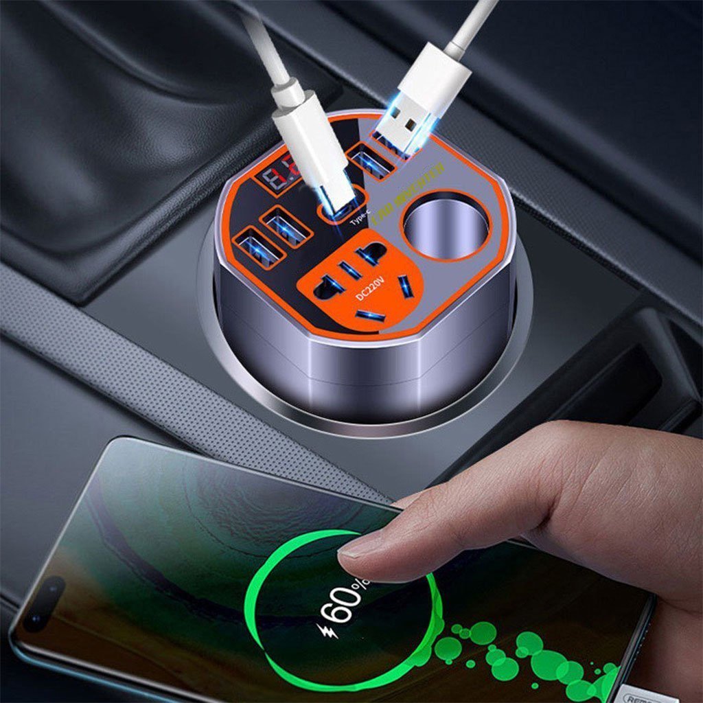 Convertisseur de Puissance pour Voiture 12V/24V vers DC220V Charge Rapide – محول التيار الكهربائي في السيارة - الصورة 4