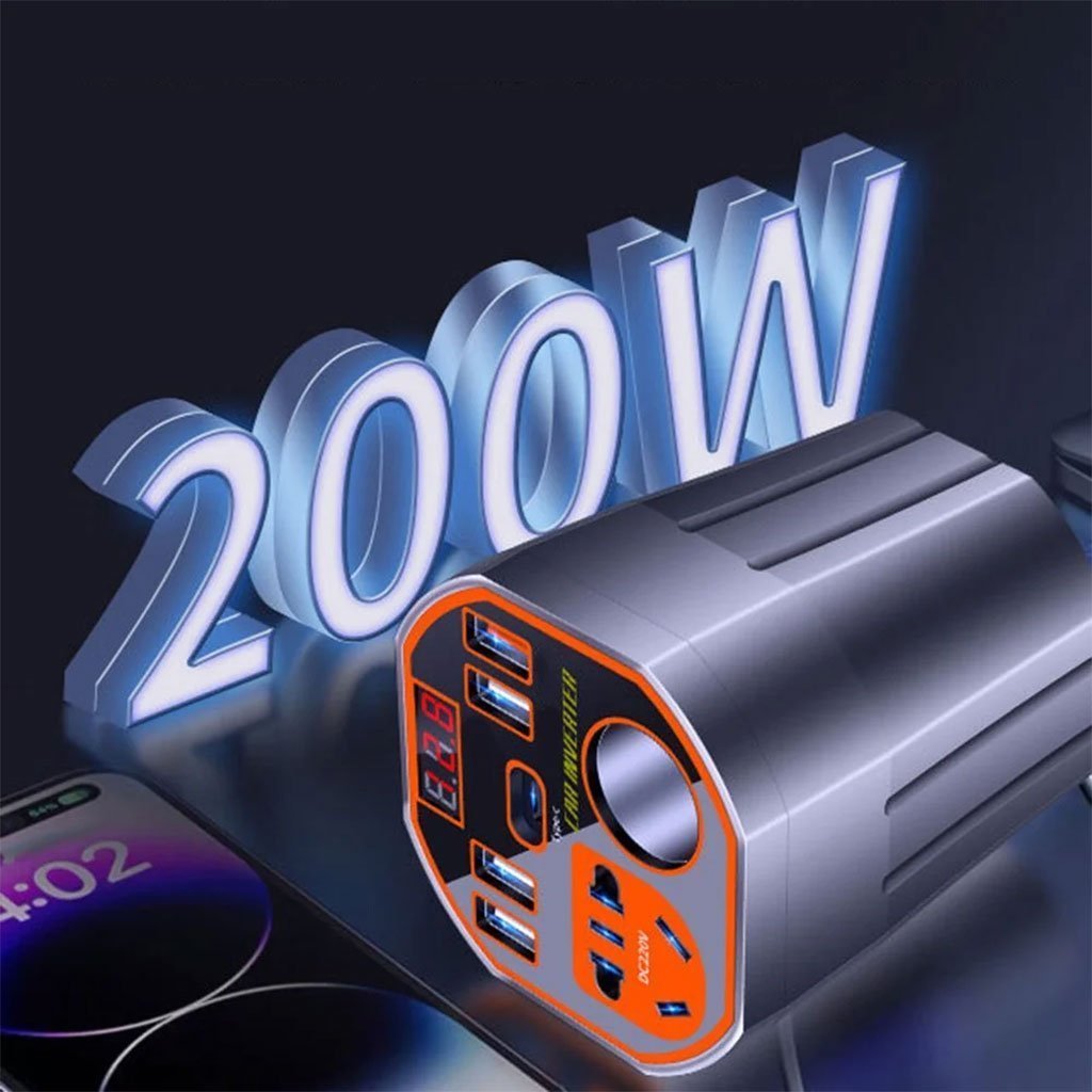 Convertisseur de Puissance pour Voiture 12V/24V vers DC220V Charge Rapide – محول التيار الكهربائي في السيارة - الصورة 3