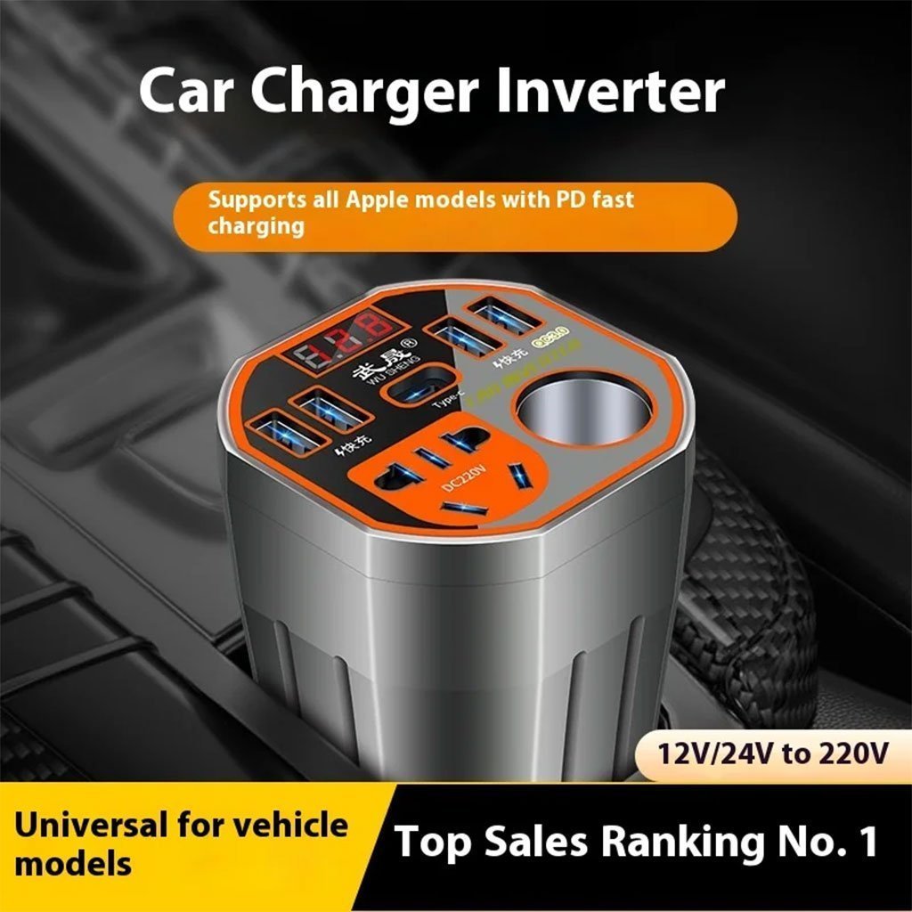 Convertisseur de Puissance pour Voiture 12V/24V vers DC220V Charge Rapide – محول التيار الكهربائي في السيارة - الصورة 6