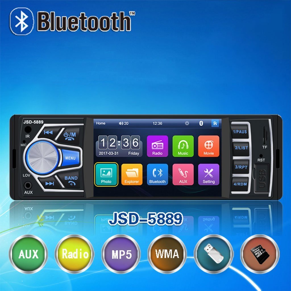 Autoradio MP5 4.1 Pouces FM Radio Ecran HD JSD-5889 – مشغل راديو السيارات - الصورة 3