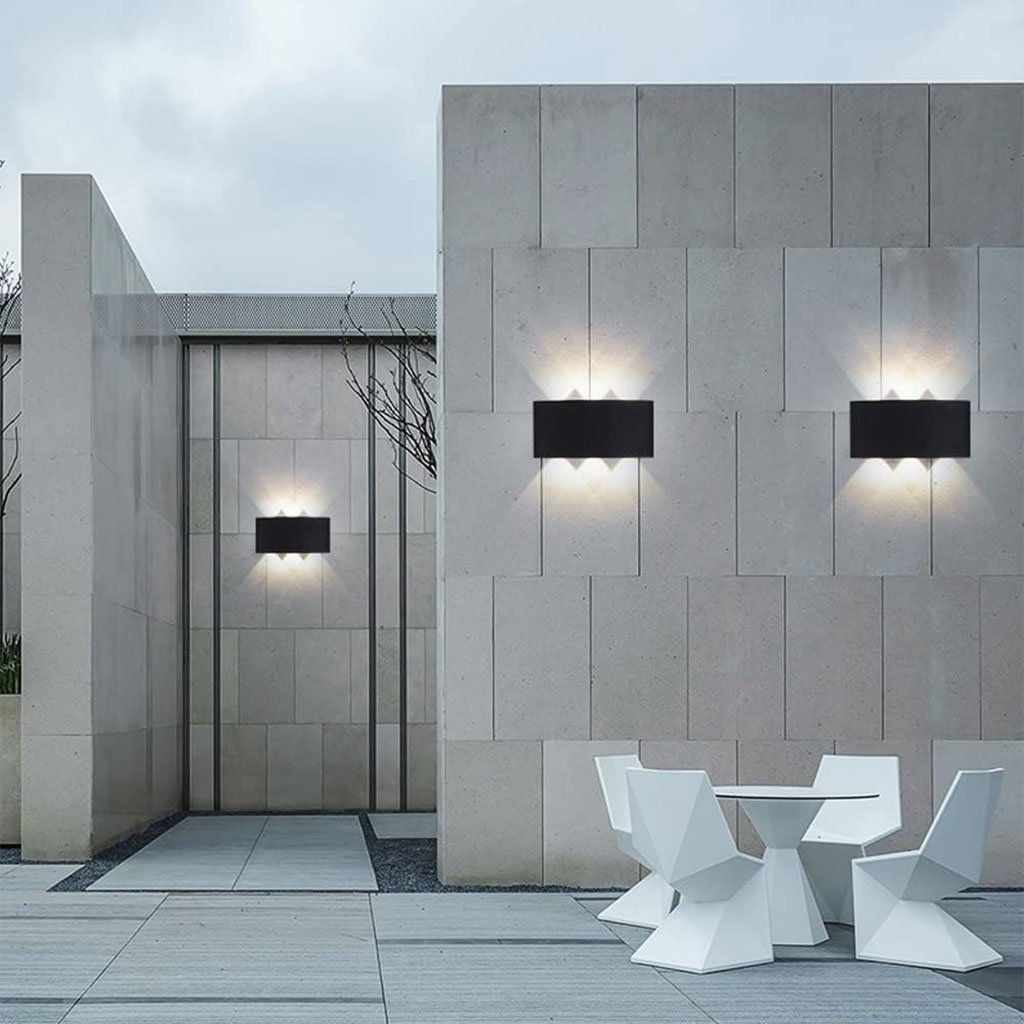 Applique Murale LED 8W D’Éclairage Extérieur 4 Lampes en PP - PACK 2 PCS - الصورة 2