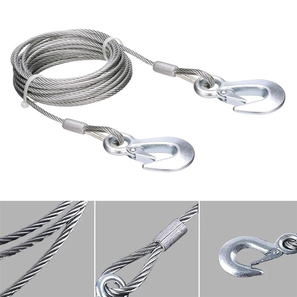 Cable de remorquage 5ton avec fil d’acier de qualité supérieure – كابل جر العربات - الصورة 2