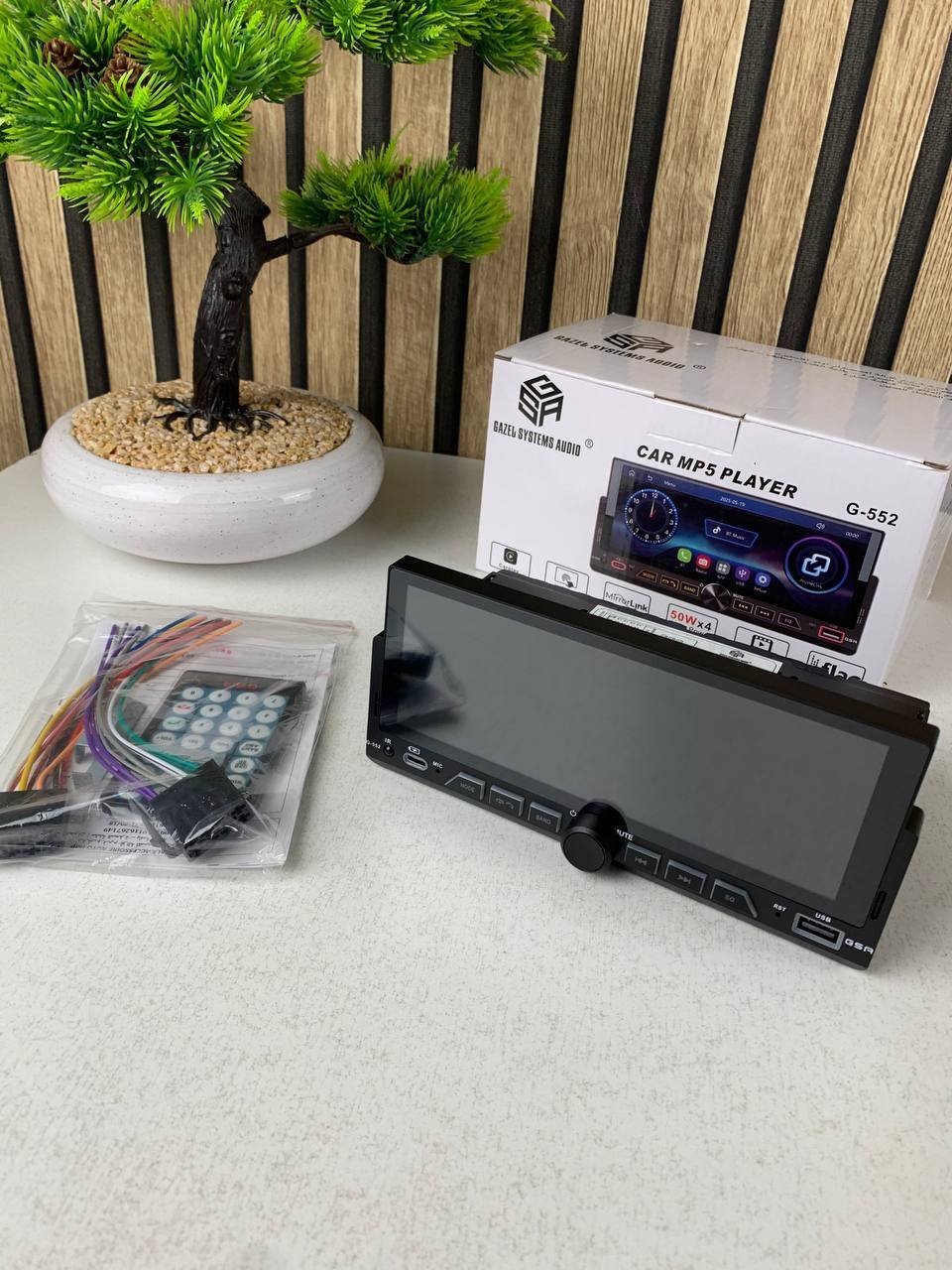 Gazel Systems MP5 Player LCD Screen Multimedia Player Wireless Carplay Android Auto EQ Bluetooth USB Mirror Link Car Stereo - الصورة 3