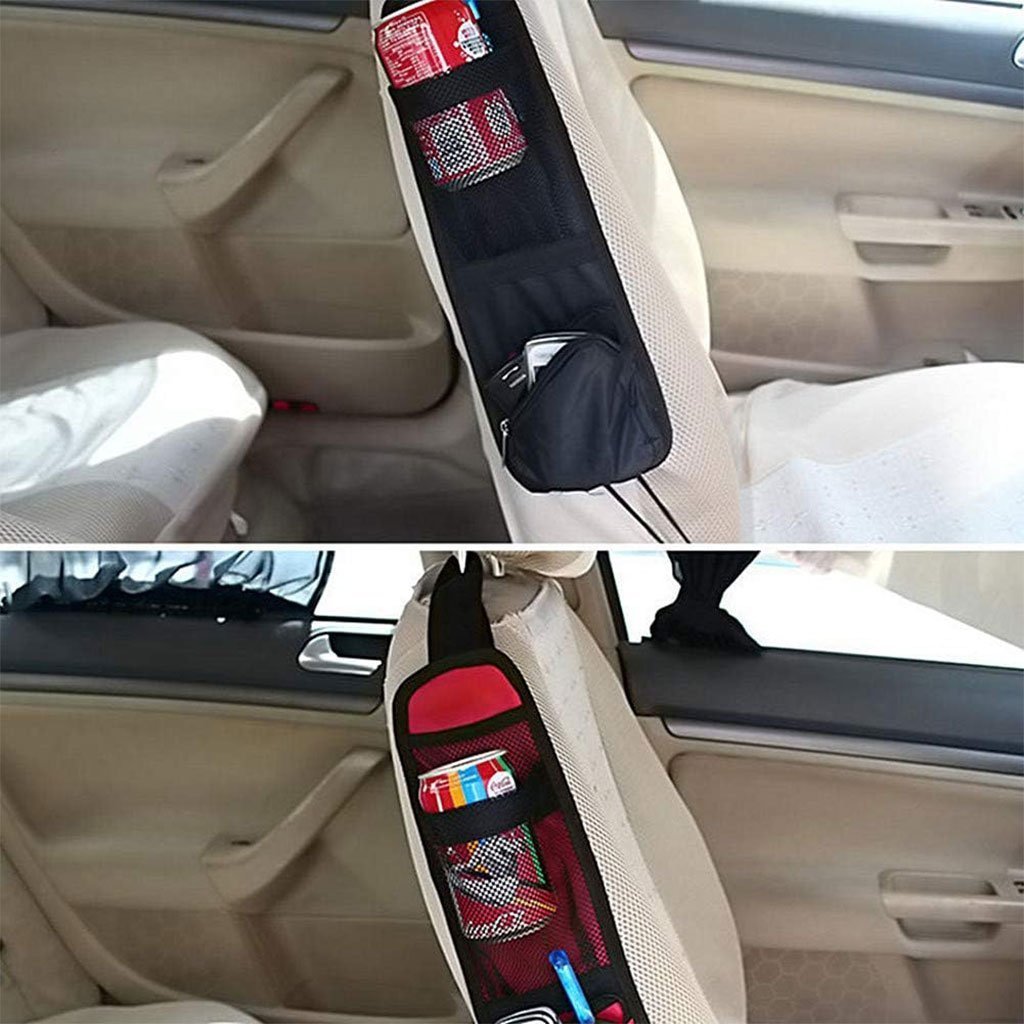 Organisateur latéral de siège de voiture multi-poches 1PCS – منظم أغراض في السيارة - الصورة 2
