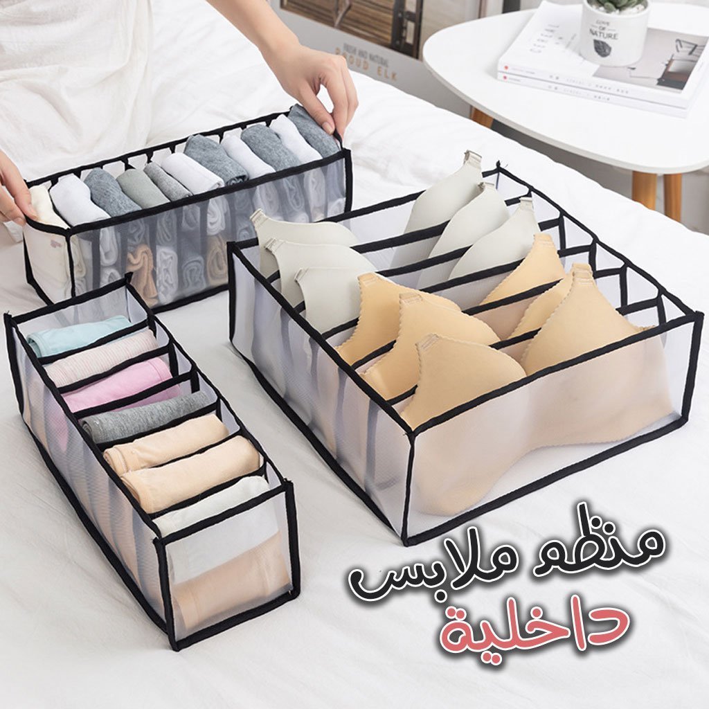 Organisateur de Sous-Vêtement Transparent 3PCS dans Tiroirs