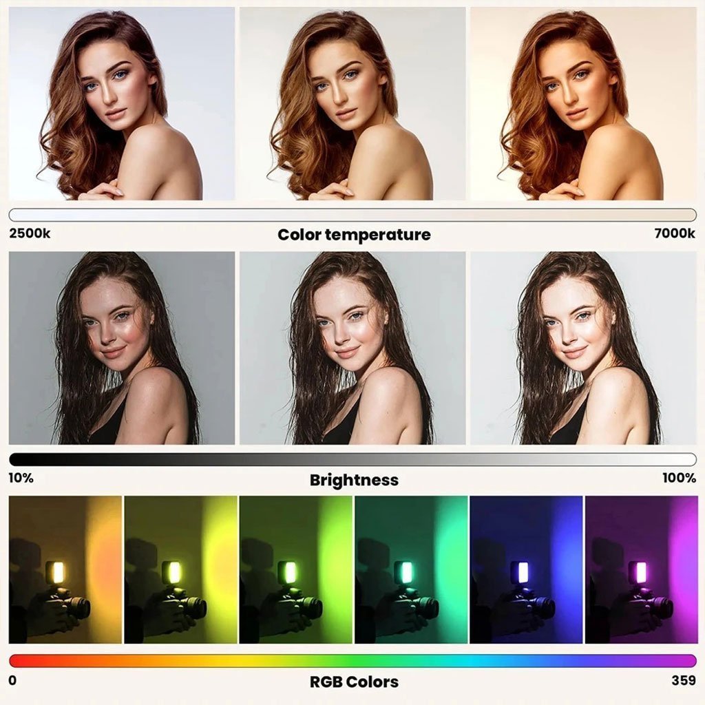 مصباح سيلفي بإضاءة 30009900K U80PRO - الصورة 4
