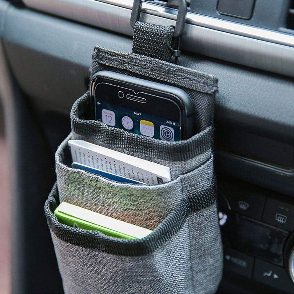 Organiseur de poche pour grille d’aération de voiture – منظم أغراض في السيارة - الصورة 4