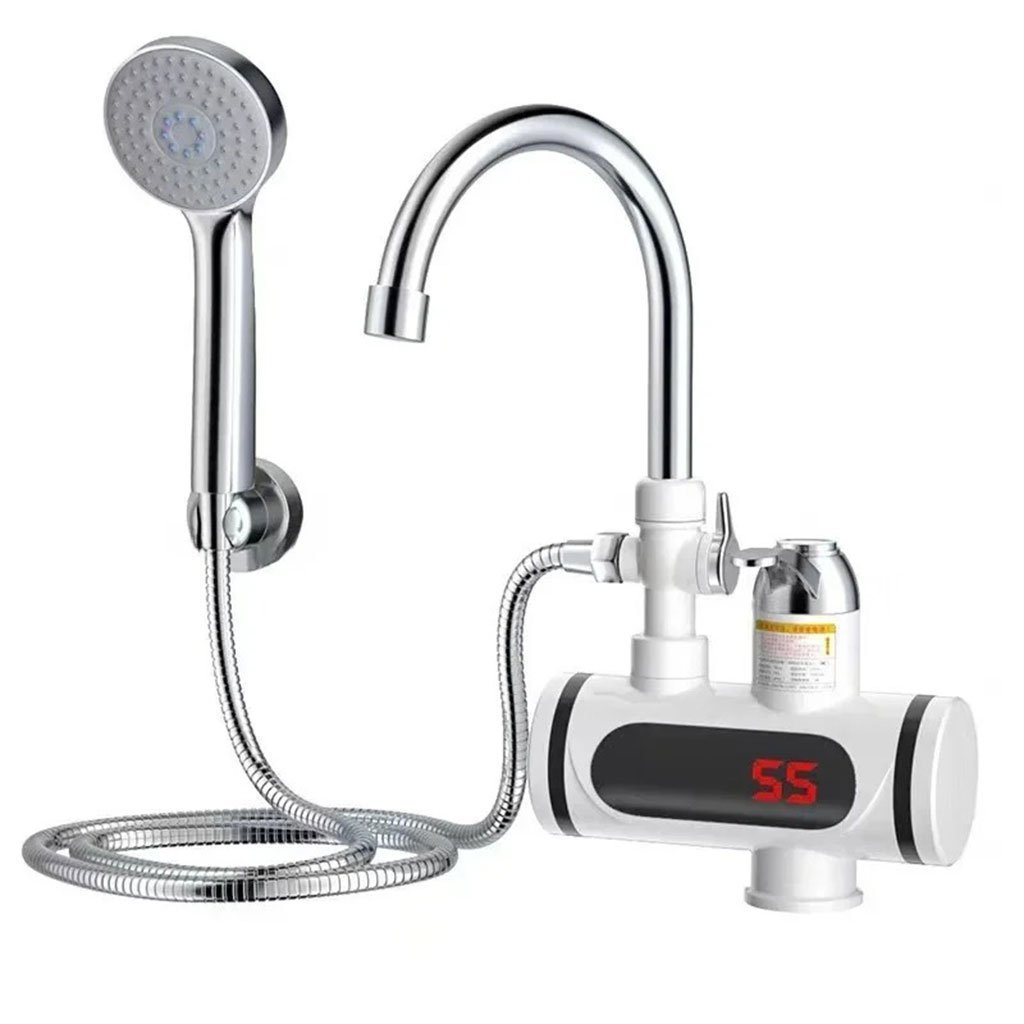 Robinet chauffant électrique avec douchette pour salle de bain – سخان مياه سريع للحمام - الصورة 4