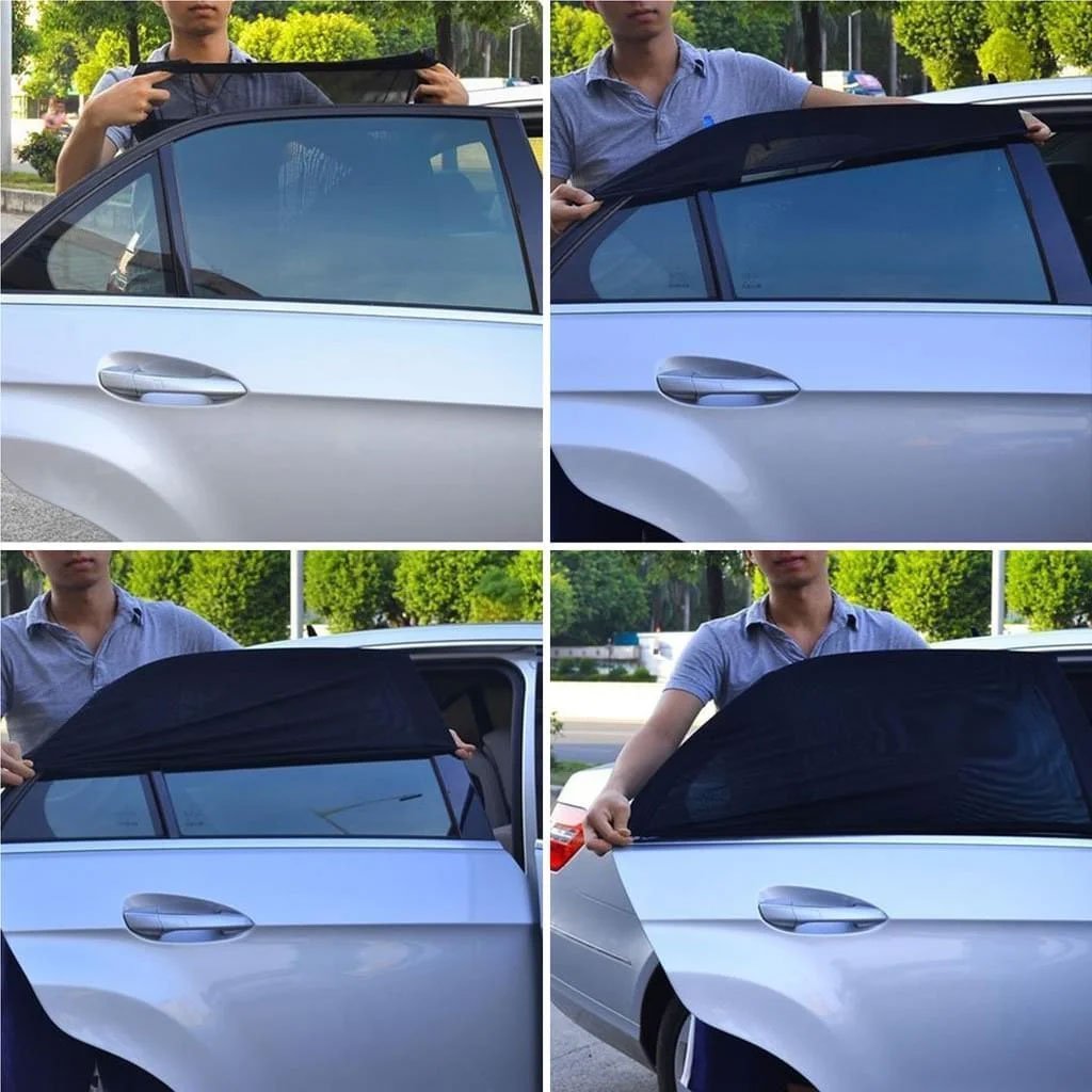 Rideaux Pare-soleil Latéral pour Voiture 2Pcs – ستر واقي للشمس - الصورة 4