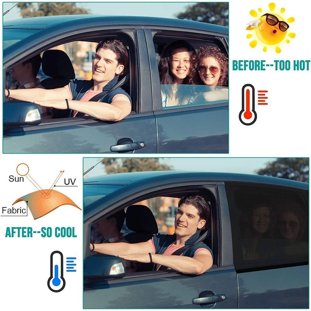 Rideaux Pare-soleil Latéral pour Voiture 2Pcs – ستر واقي للشمس - الصورة 6
