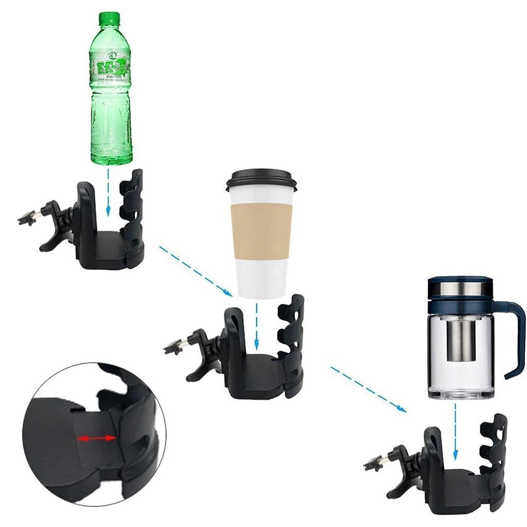 Porte-gobelet Extensible pour Voitures Rotatif 360 dégrée SH-3133 – حامل أكواب في السيارة - الصورة 3