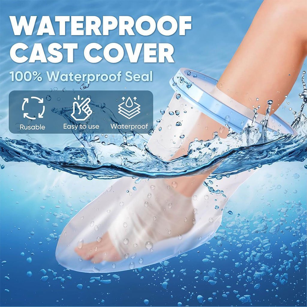 Housse de plâtre imperméable pour la douche protection demi pied adulte – غطاء عازل للمياه للرجل المكسورة - الصورة 5