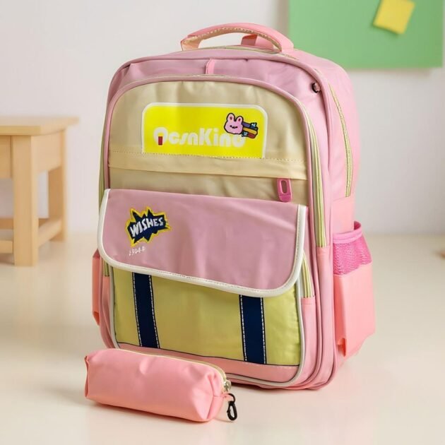 حقيبة ظهر مع مقلمة متناسقة