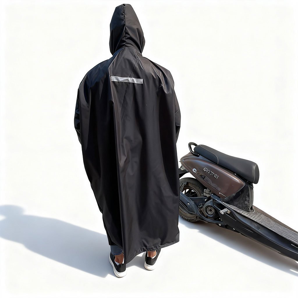 Combinaison de Protection Moto Imperméable V2 – معطف واقي من المطر لسائقي الدراجات - الصورة 4