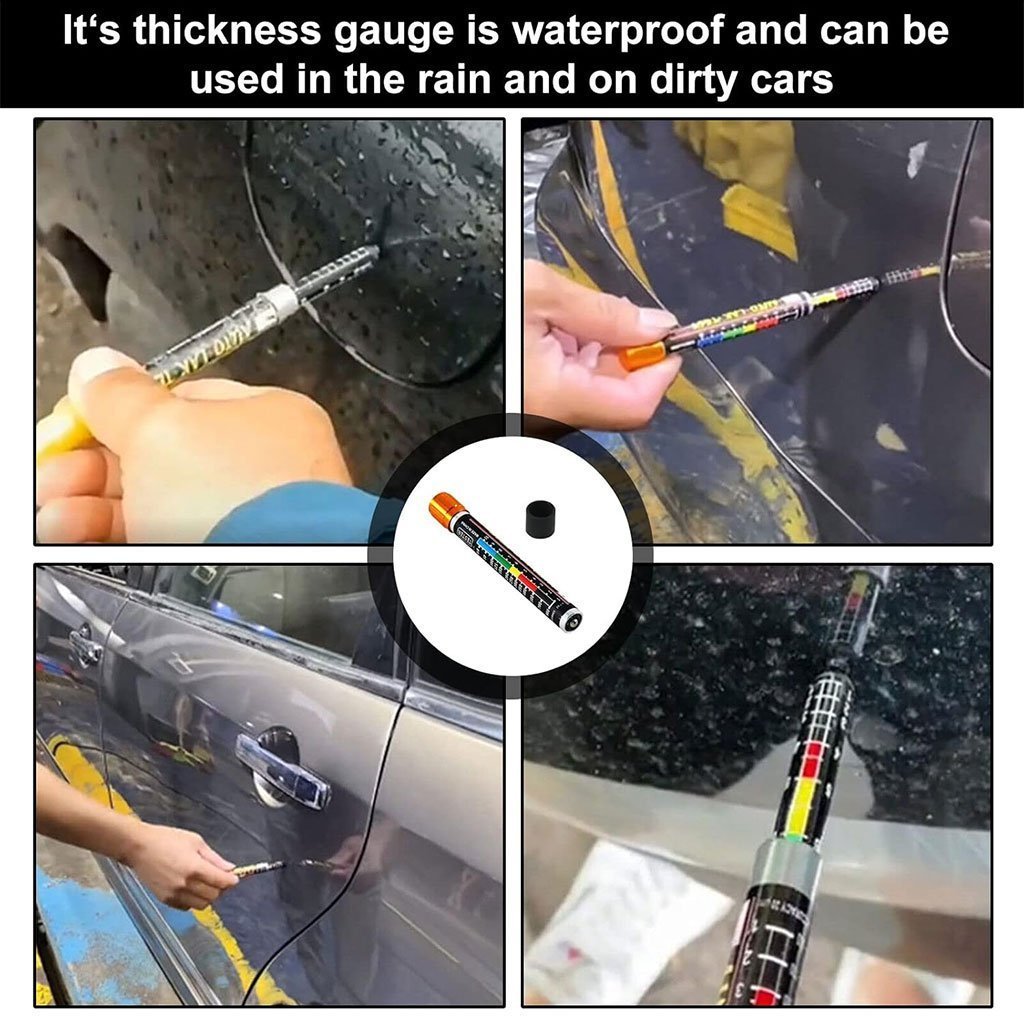 Testeur d’épaisseur de peinture avec échelle de pointe magnétique pour voitures - الصورة 5