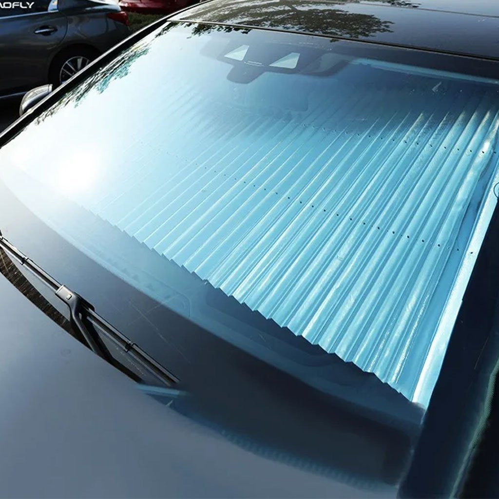 Pare-soleil pour Pare-Brise et Toit de Voitures Rétractable, facile à installer Universel - الصورة 4