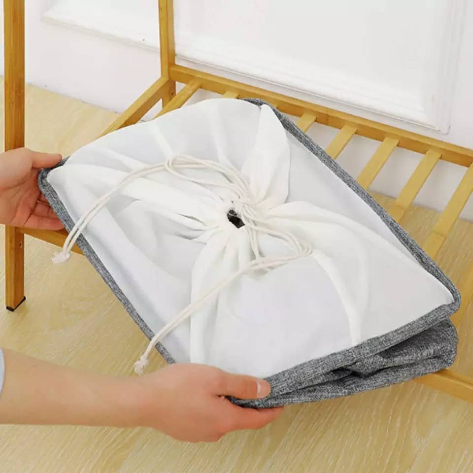 Panier à linge de grande capacité pliable pour vêtements couette, vêtements sales pour salle de bain moderne - الصورة 3