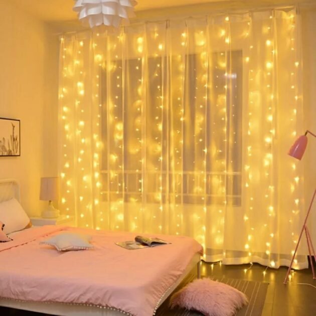 Rideau Lumineux 33 M 220 V pour la décoration extérieure Et des fêtes à la maison
