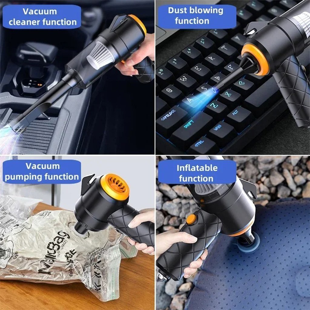Aspirateur et souffleur 2en1 rechargeable par USB Compact et puissant – مكنسة كهربائية يدوية - الصورة 5