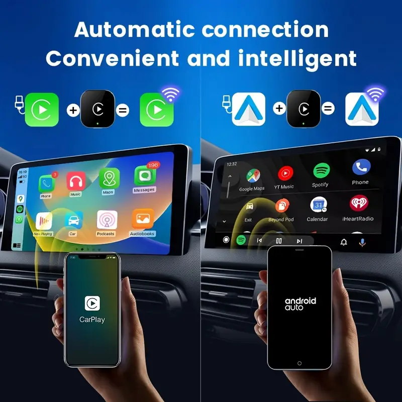 Adaptateur Sans Fil CarPlay et Android Auto pour Voitures - محول السيارة الذكي 2 في 1 - الصورة 10