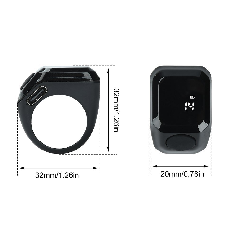 Anneau de Zikr Intelligent avec Bluetooth Ecran OLED - خاتم التسبيح الذكي يعمل مع تطبيق بلوتوث - الصورة 7
