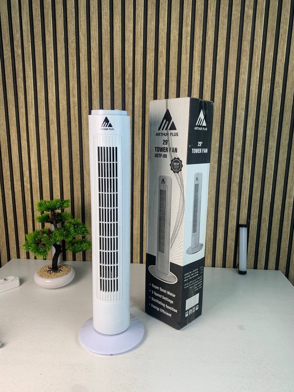Arthur Plus 29" Tower Fan USTF-09 - مروحة برج آرثر بلس 29 بوصة فائقة الهدوء - الصورة 4