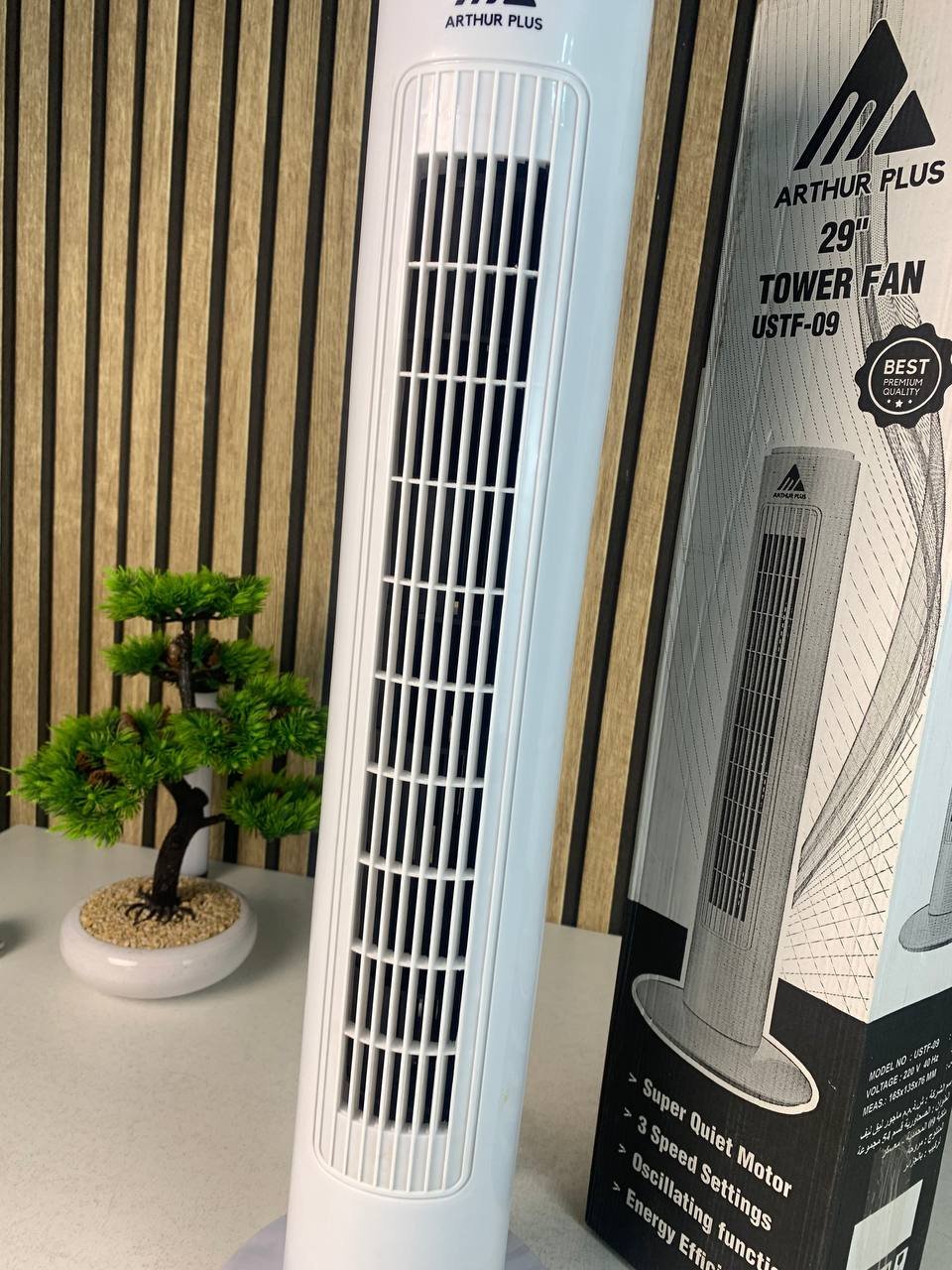 Arthur Plus 29" Tower Fan USTF-09 - مروحة برج آرثر بلس 29 بوصة فائقة الهدوء - الصورة 5