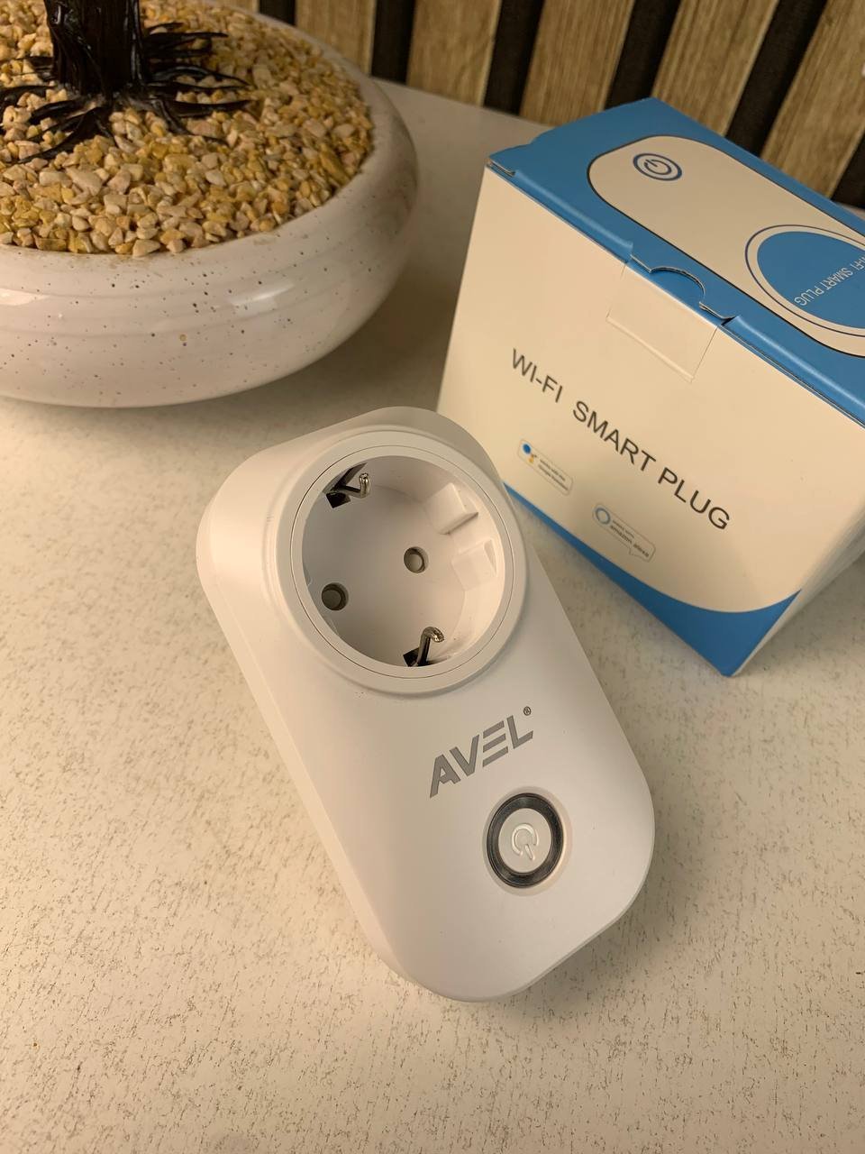 ⁦AVEL Prise intelligente WiFi avec commande vocale GM - مقبس طاقة ذكي (ويفي)⁩ - الصورة ⁦2⁩