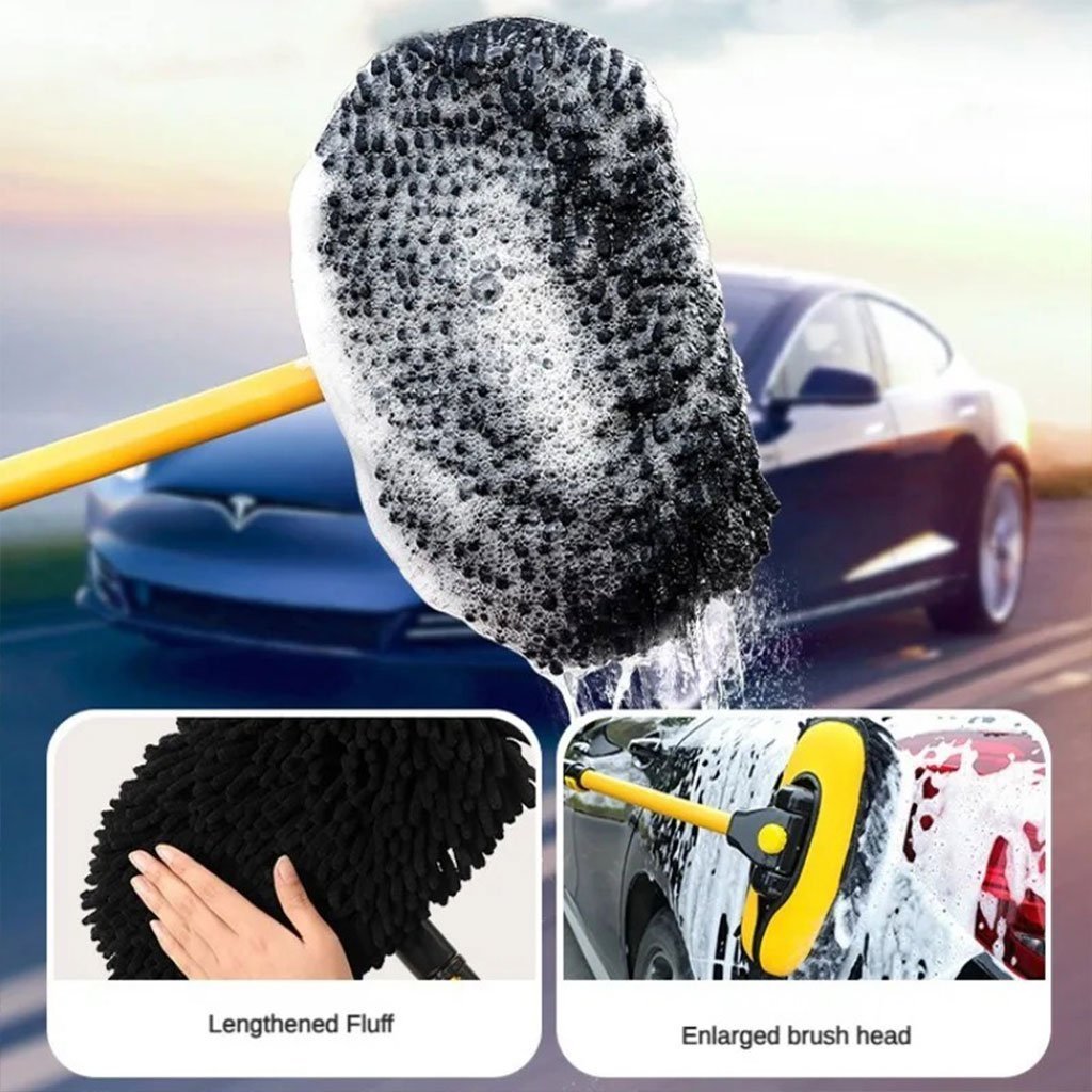 Brosse de lavage de voiture en Microfibre avec poignées extensibles – ممسحة سيارات - الصورة 6