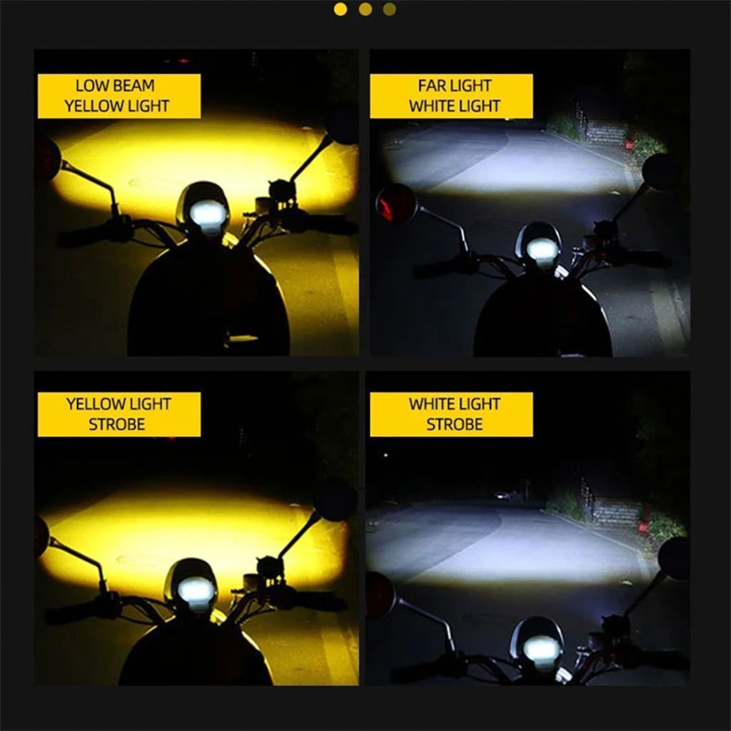Lumière de hibou antibrouillard LED pour la moto 1Pcs – مصباح دراجات نارية عالي السطوع - الصورة 6