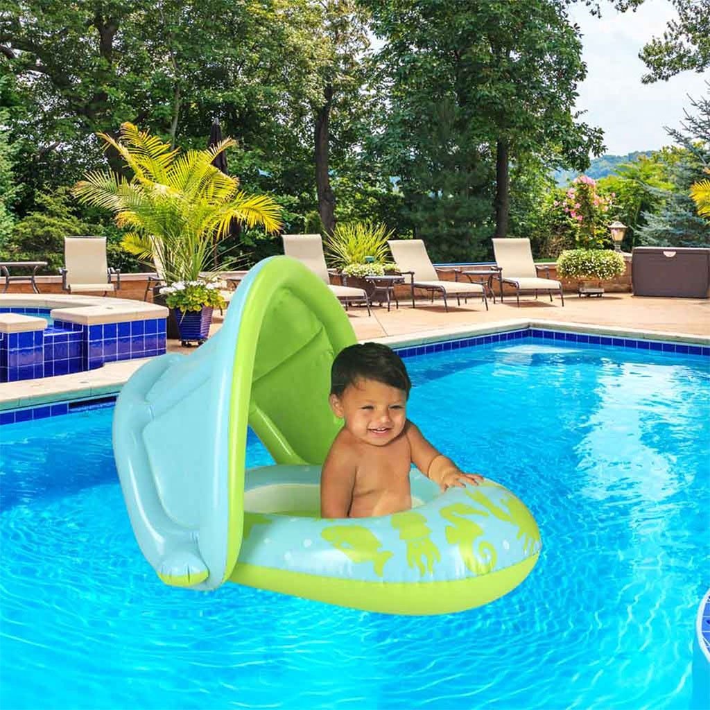 ⁦Bouée Gonflable pour enfants avec toit de protection UV Bestway 34091 – عوامة مائية للأطفال⁩ - الصورة ⁦2⁩