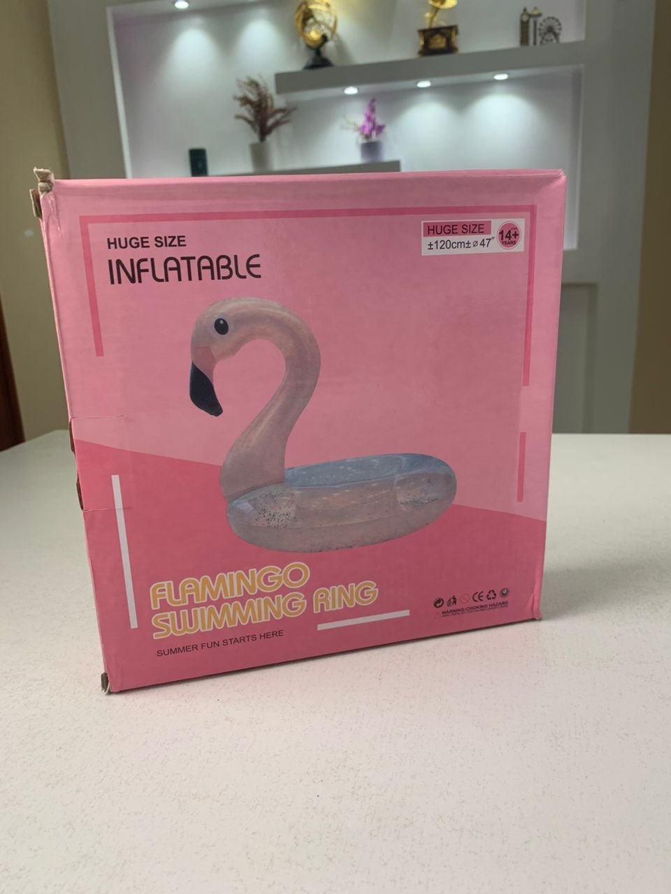 Bouée Gonflables en forme de Flamingo Rose -عوامة قابلة للنفخ فلامينجو - الصورة 2