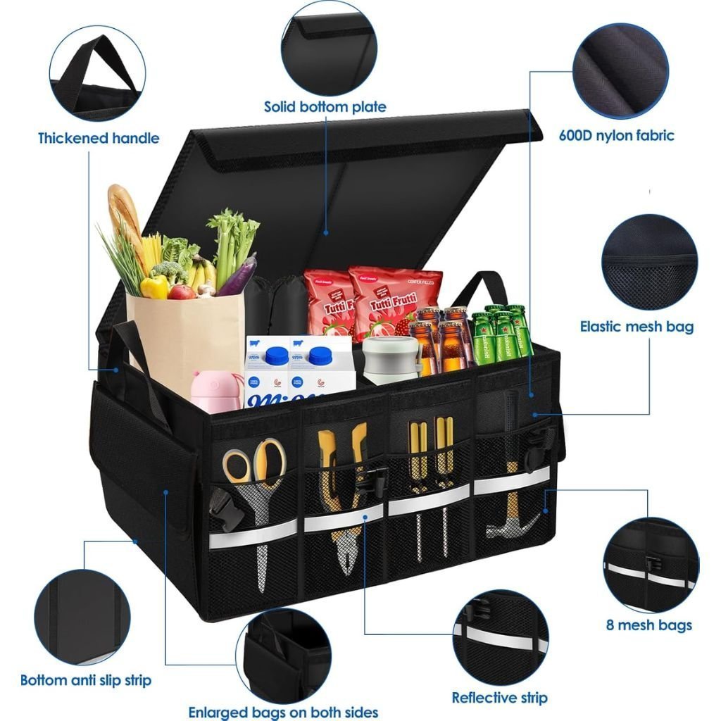 Organisateur de Coffre Pliable et Imperméable avec Multi-Compartiments – صندوق تنظيم الأغراض قابل للطي ومقاوم للماء - الصورة 7