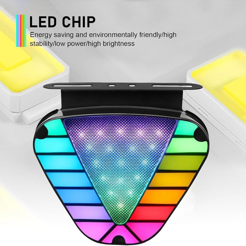 Feu arrière clignotant triangulaire à LED multicolore 2PCS – مصباح إشارة متعدد الألوان - الصورة 6