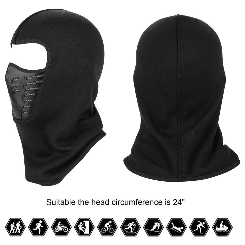 Cagoule d’hiver Excefore en polaire avec maille filet coupe-vent – قناع وجه شتوي - الصورة 3