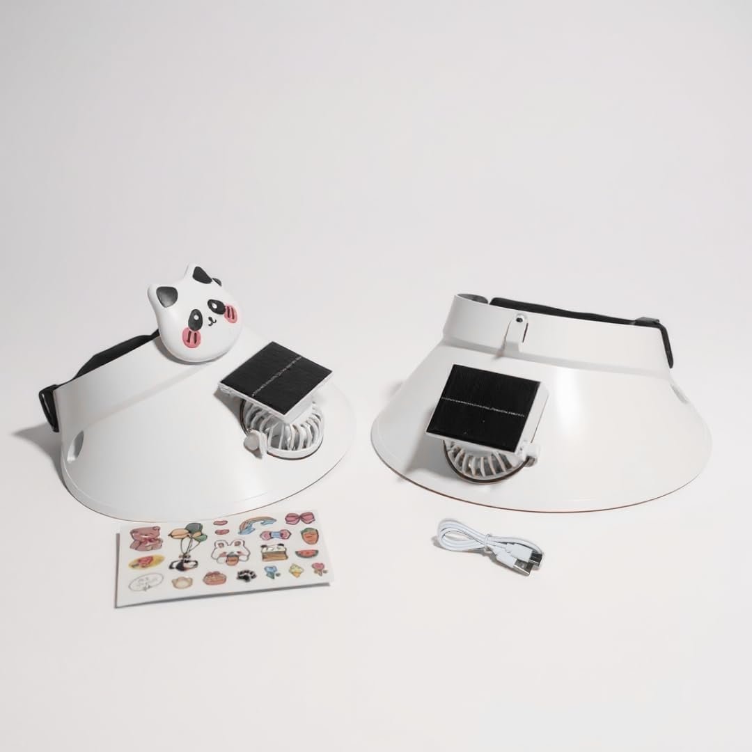 ⁦Casquette Anti-Chaleur avec Ventilateur Solaire et Rechargeable USB - قبعة التبريد الشمسية الذكية مع مروحة مدمجة قابلة للشحن⁩ - الصورة ⁦2⁩