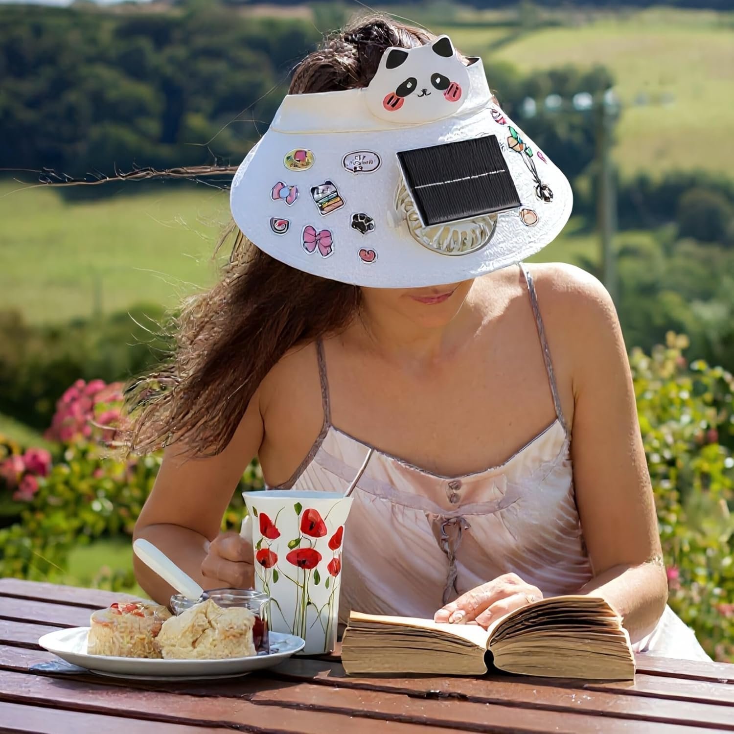 ⁦Casquette Anti-Chaleur avec Ventilateur Solaire et Rechargeable USB - قبعة التبريد الشمسية الذكية مع مروحة مدمجة قابلة للشحن⁩ - الصورة ⁦7⁩