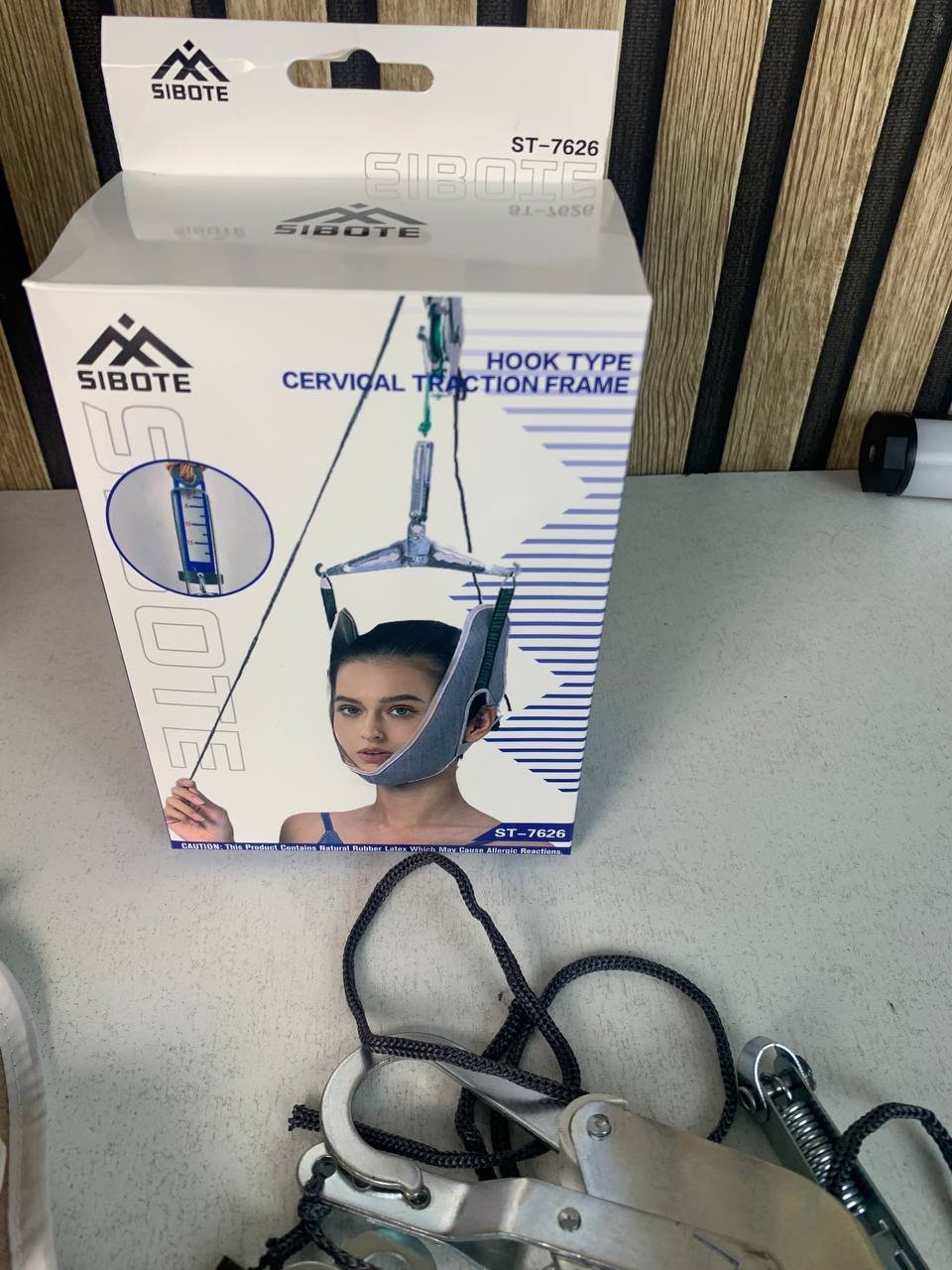 ⁦Cervical Traction Frame - موسع عنق قابل للتعديل مع خطاف بارتفاع قابل للتحكم⁩ - الصورة ⁦10⁩