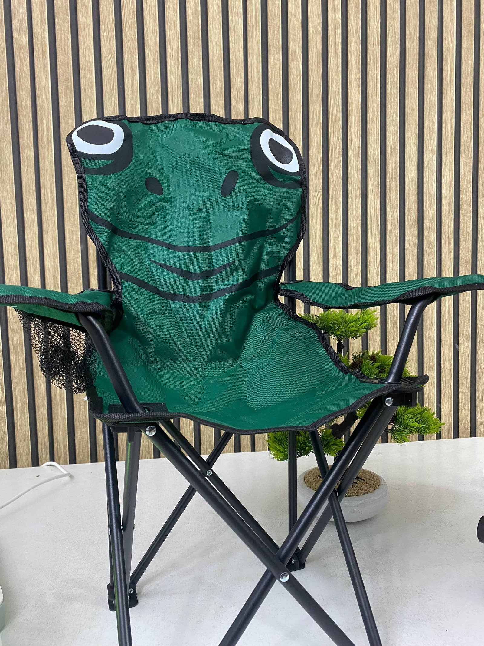 chaise Pliable de Camping pour Enfants Structure En Acier avec Porte-Gobelet et Sac de Transport - كرسي تخييم قابل للطي للأطفال - الصورة 2