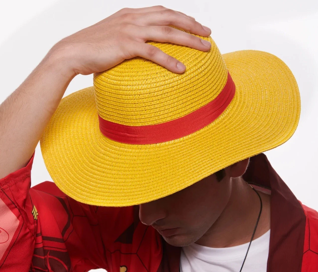 ⁦Chapeau de Paille Iconique de Luffy - Cosplay Anime One Piece - قبعة قش لوفي الأسطورية الشهيرة لعشاق أنمي ون بيس⁩ - الصورة ⁦10⁩