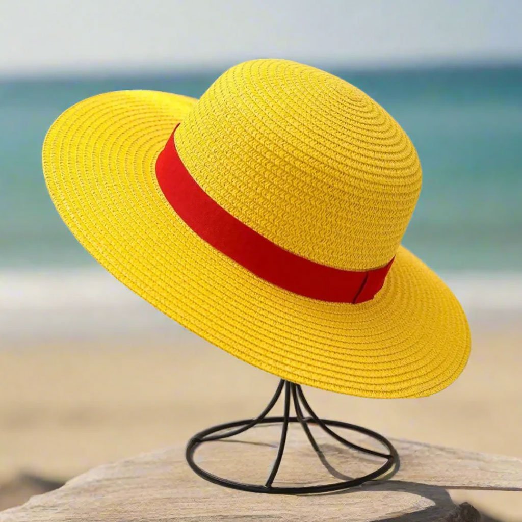 ⁦Chapeau de Paille Iconique de Luffy - Cosplay Anime One Piece - قبعة قش لوفي الأسطورية الشهيرة لعشاق أنمي ون بيس⁩ - الصورة ⁦3⁩