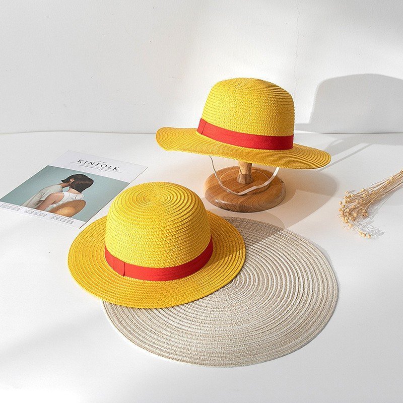 ⁦Chapeau de Paille Iconique de Luffy - Cosplay Anime One Piece - قبعة قش لوفي الأسطورية الشهيرة لعشاق أنمي ون بيس⁩ - الصورة ⁦6⁩